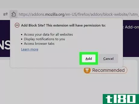 Image titled Block and Unblock Internet Sites with Firefox Step 4