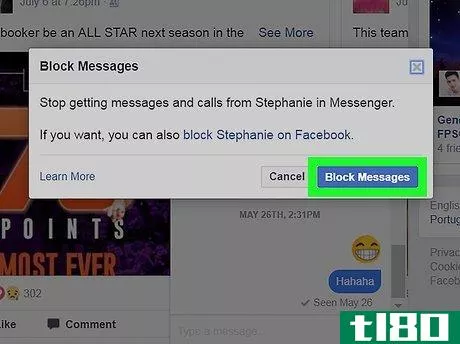 Image titled Block a Contact in Facebook Messenger on PC or Mac Step 6