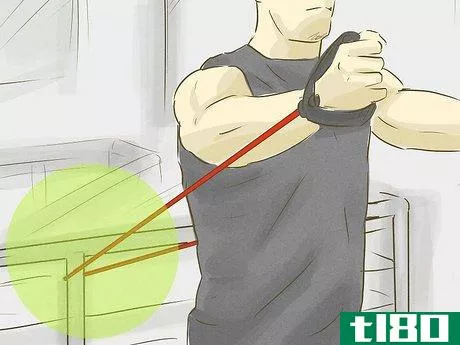 Image titled Work out Pectoral Muscles With a Resistance Band Step 3