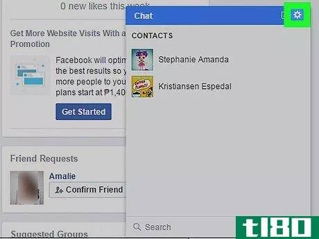Image titled Block Facebook Messages on a PC or Mac Step 2