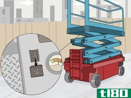 Image titled Operate a Scissor Lift Step 10