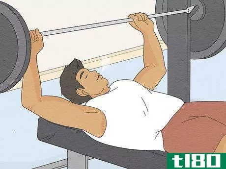 Image titled Breathe Correctly While Bench Pressing Step 1