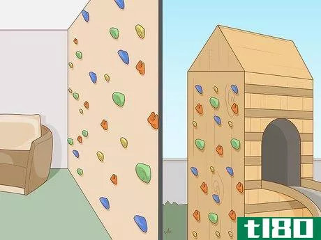 Image titled Build a Home Rock Climbing Wall Step 1