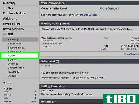 Image titled Remove an Item from eBay Step 5