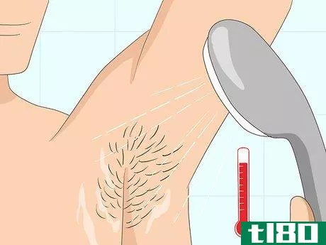 Image titled Remove Armpit Hair Step 1