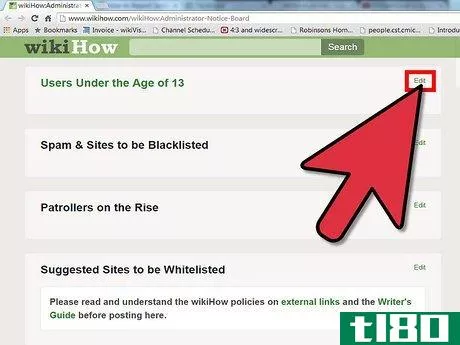 Image titled Report Someone Under 13 to the wikiHow Administrator Notice Board Step 3