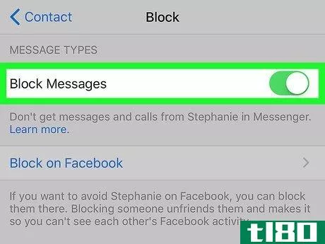 Image titled Block a Contact in Facebook Messenger on iPhone or iPad Step 5
