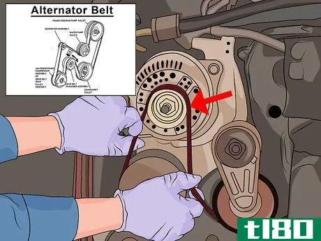 Image titled Put on an Alternator Belt Step 12