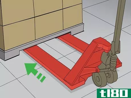 Image titled Operate a Manual Pallet Jack Step 3