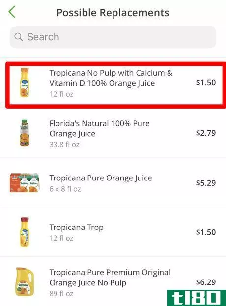 Image titled Pick a Specific Replacement for an Item in an Instacart Order Step 6.png