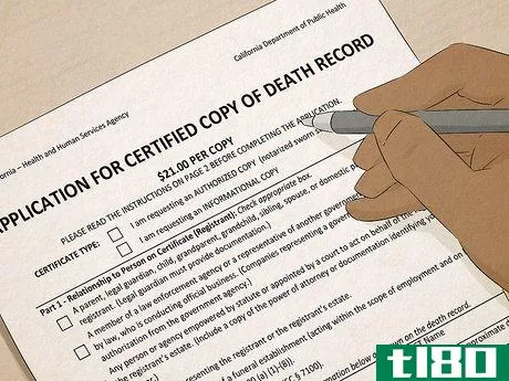 Image titled Order a Death Certificate in California Step 3