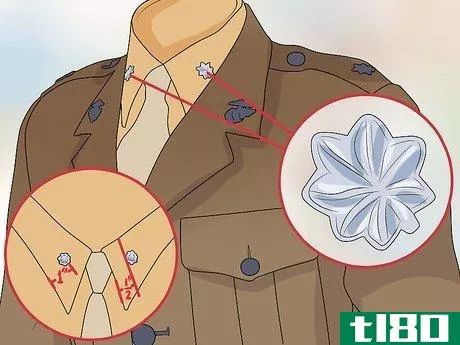 Image titled Properly Align Rank Insignia on Marine Uniforms Step 11