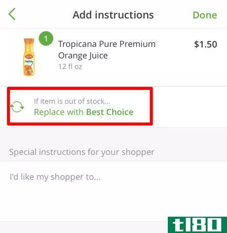 Image titled Pick a Specific Replacement for an Item in an Instacart Order Step 4.png