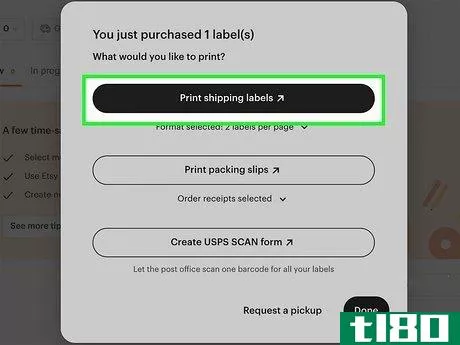 Image titled Print Shipping Labels from the Etsy App Step 7