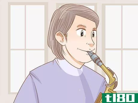 Image titled Blow Into a Saxophone Step 12