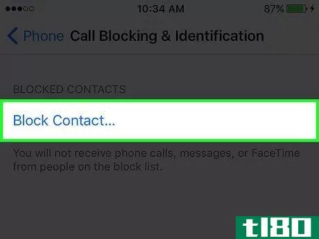 Image titled Block a Contact on iPhone Step 4