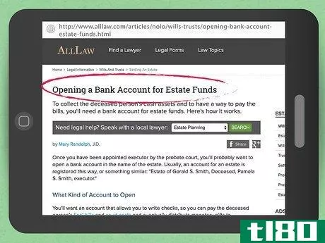 Image titled Open a Checking Account for a Decedent's Estate Step 3