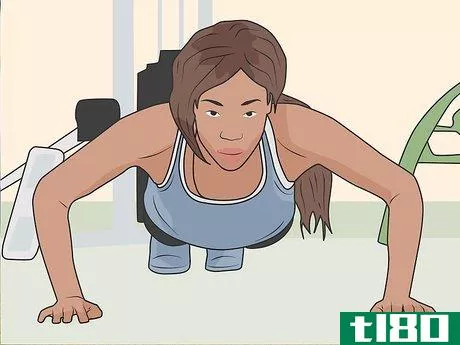 Image titled Build Your Arms and Chest Without Bench Presses Step 01