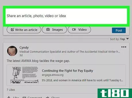 Image titled Post Something on LinkedIn on PC or Mac Step 2