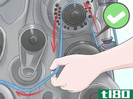 Image titled Replace a Serpentine Belt Step 11
