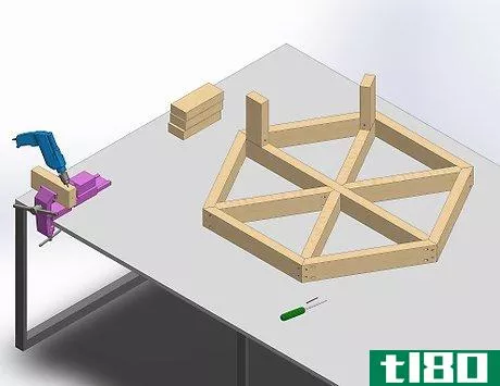 Image titled Build a Hexagon Picnic Table Step 12