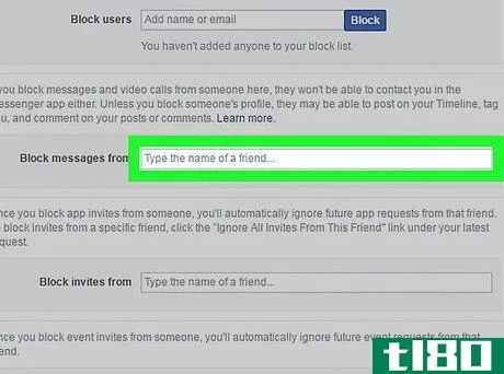 Image titled Block Facebook Messages on a PC or Mac Step 4