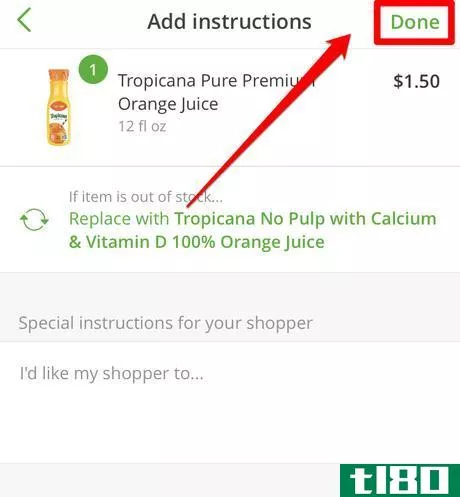 Image titled Pick a Specific Replacement for an Item in an Instacart Order Step 7.png