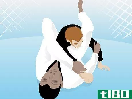 Image titled Apply a Triangle Choke from Open Guard in Mixed Martial Arts Step 4