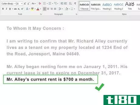 Image titled Write a Letter Showing Proof of Residence for a Tenant Step 8