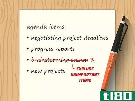 Image titled Write an Agenda for a Meeting Step 4