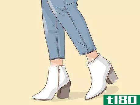 Image titled Wear White Booties Step 1