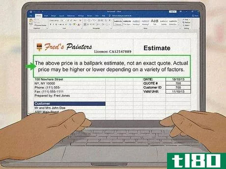 Image titled Write an Estimate Step 14