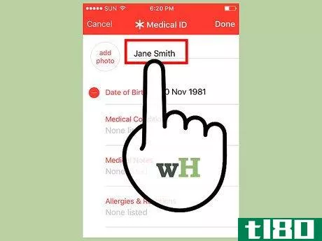 Image titled Set Up the Health App on iPhone to Provide Information in a Medical Emergency Step 4