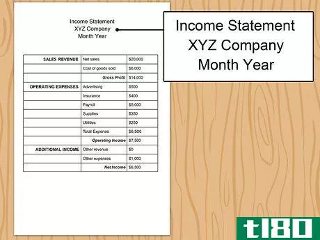 Image titled Write an Income Statement Step 2