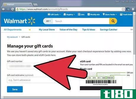 Image titled Add a New Gift Card to Your Walmart Website Account Step 6