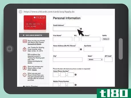 Image titled Apply for a Macy's Credit Card Step 2