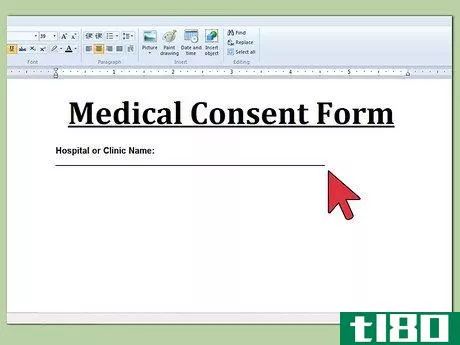 Image titled Write a Medical Consent Form Step 3
