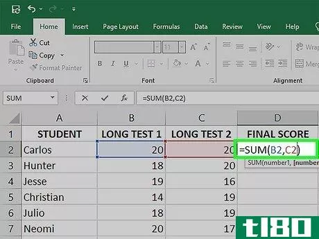 Image titled Add Two Cells Containing the Sum of Other Formulas in Excel Step 5
