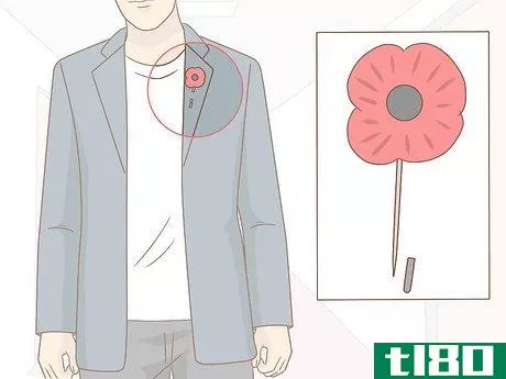 Image titled Wear a Remembrance Day Poppy (UK) Step 4