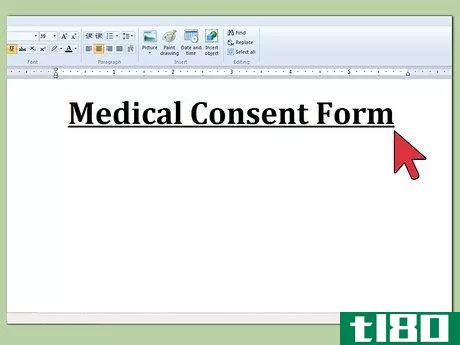 Image titled Write a Medical Consent Form Step 2