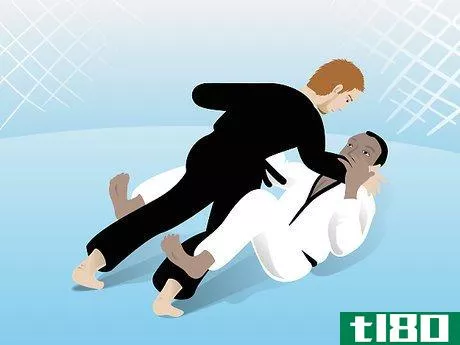 Image titled Apply a Triangle Choke from Open Guard in Mixed Martial Arts Step 1
