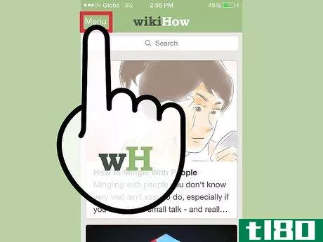 Image titled Use the wikiHow iPhone and iPad Application Step 3