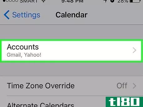 Image titled Add Calendars from an Email Account to an iPhone Step 3