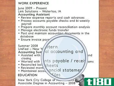 Image titled Write a CV for an Accounting Assistant Step 9