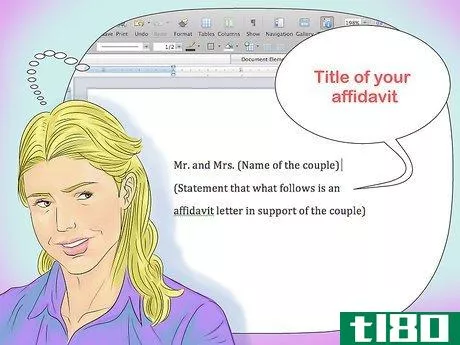 Image titled Write an Affidavit Letter for Immigration Step 4