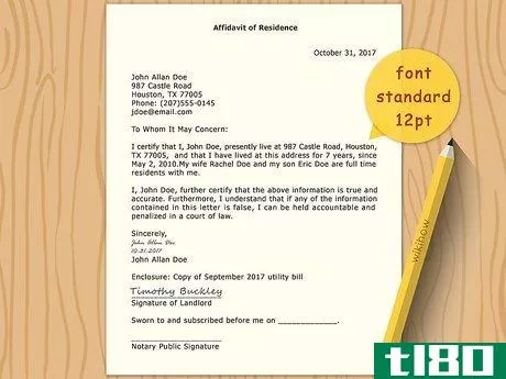 Image titled Write a Letter for Proof of Residence Step 27