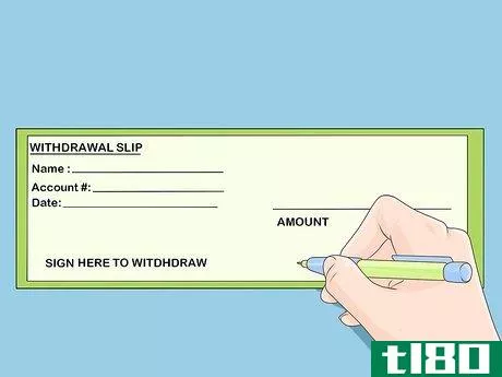 Image titled Withdraw Money from a Savings Account Step 4