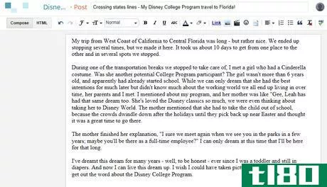 Image titled Write a Disney College Program Blog Part 3 Step 1.png