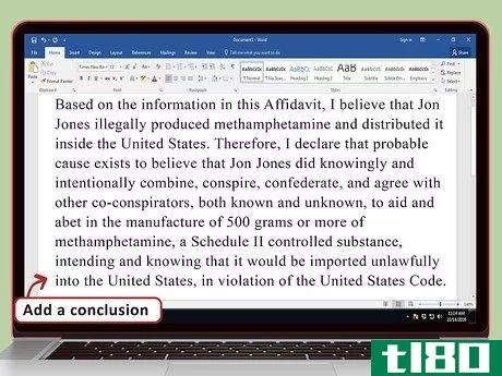 Image titled Write a Drug Offense Affidavit Step 9