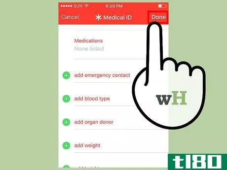 Image titled Set Up the Health App on iPhone to Provide Information in a Medical Emergency Step 8